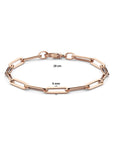 14K Roségoud Armband Paperclip Platte Buis 5,0 Mm 19 Cm 4401509 - PansiteNederland.nl