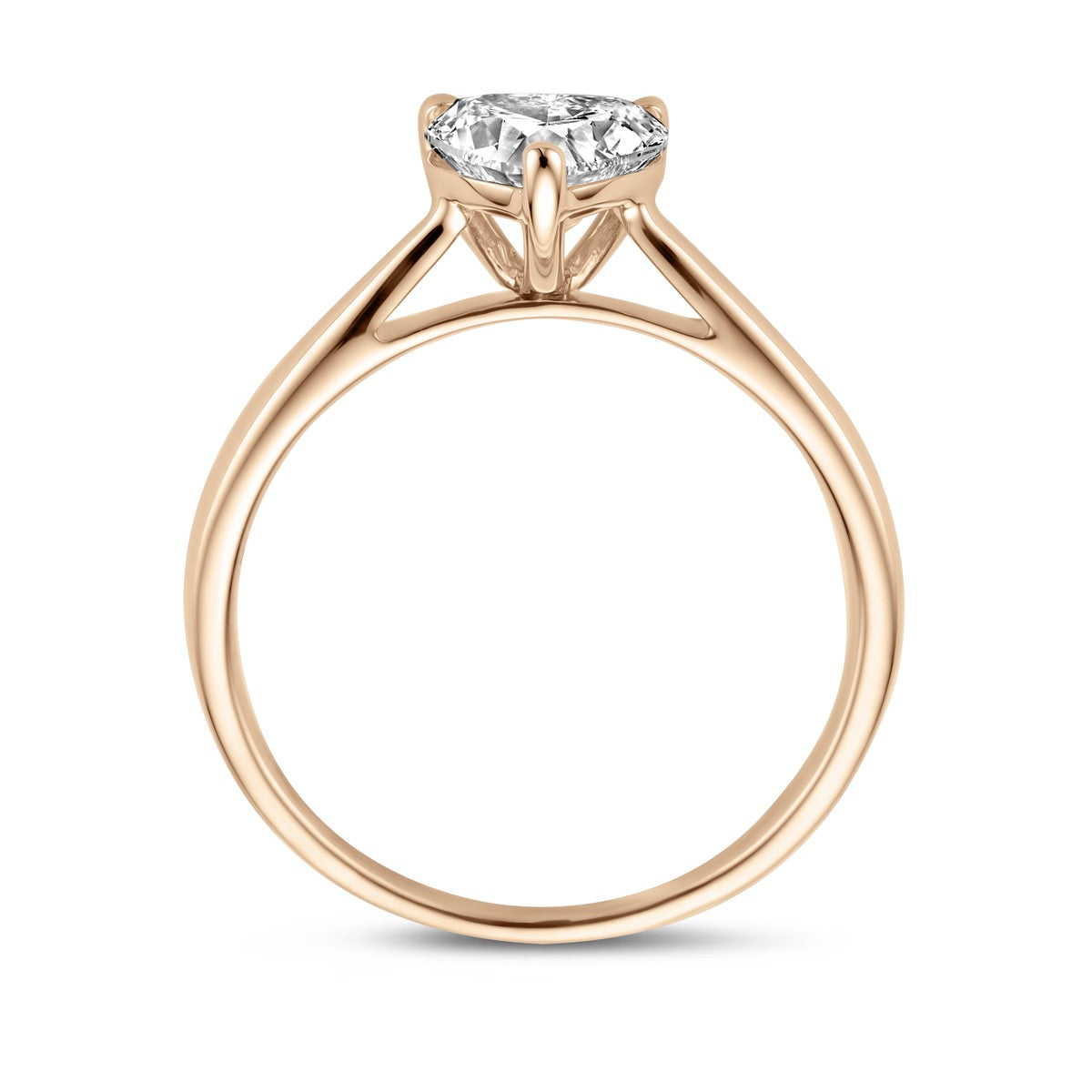 Fantasy Collection Ring lab grown diamant 1.00ct h si 14K roségoud