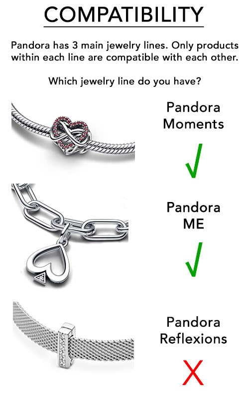 Pandora Pavé Infinity Knot- hangende bedel zilver - 793780C01