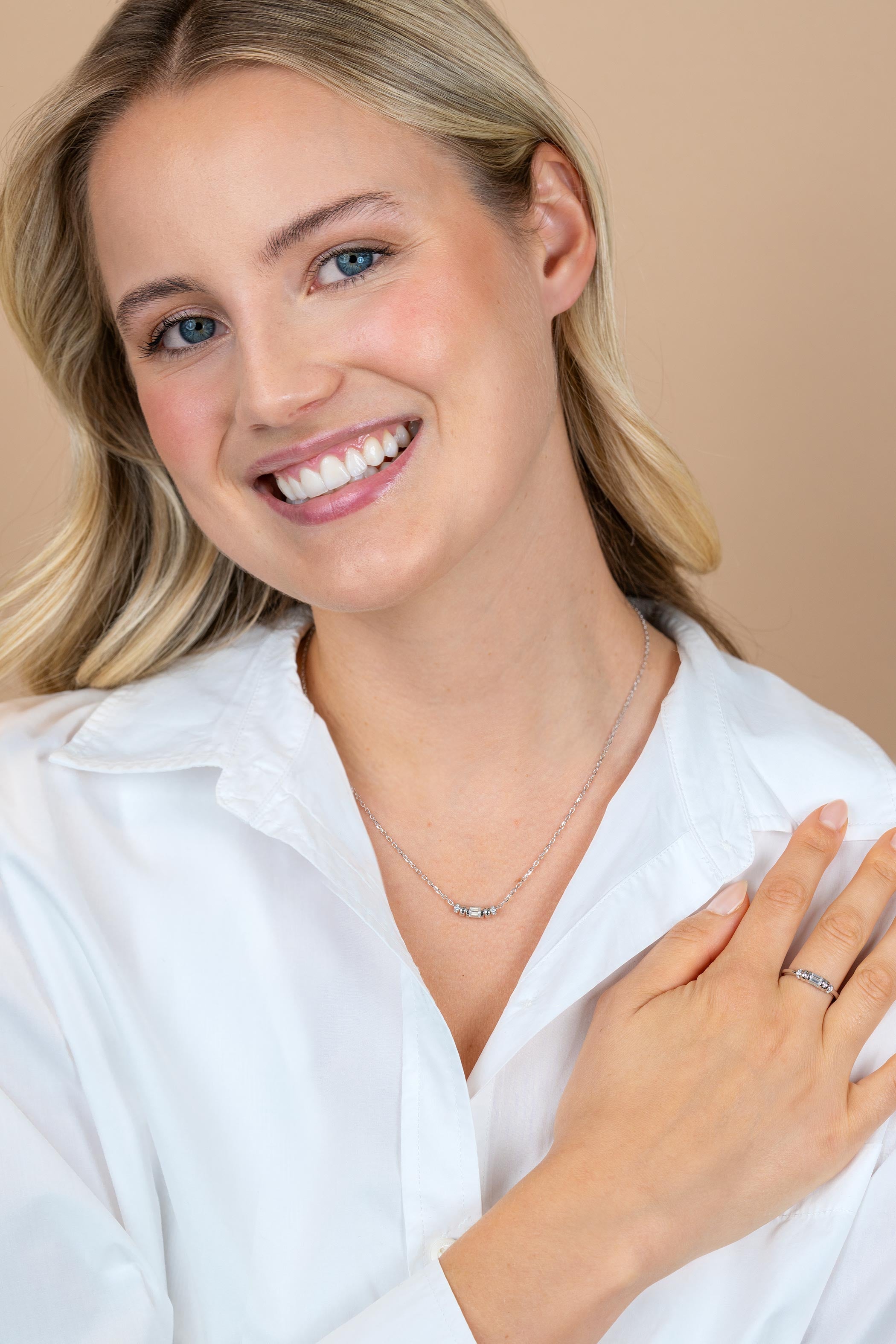 ZINZI Zilveren Ring met Witte Zirkonia ZIR2812