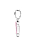Zilveren gerhodineerde hanger dolfijn roze 17 mm 1342058