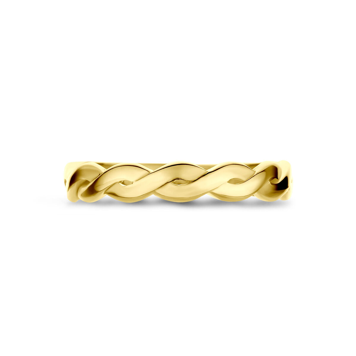 Ring gedraaid 14K geelgoud