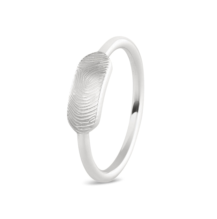 See You Zilveren minimalistische zegelring – 455 S – afbeelding 1