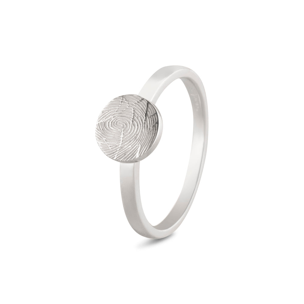 See You Disk zegelring voor gravure in zilver – 456 – afbeelding 1