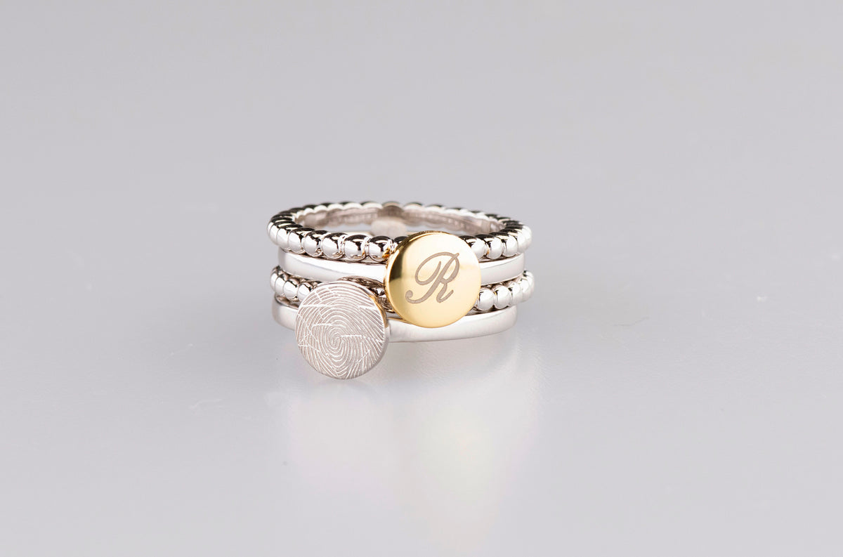 See You Plain Signet Disk Ring goud - 456S-EU47