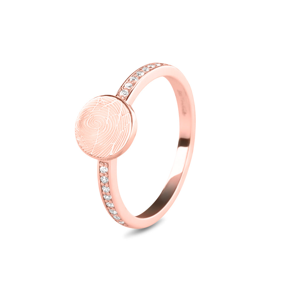 See You Gem Signet Disk Ring goud - 457S-EU50