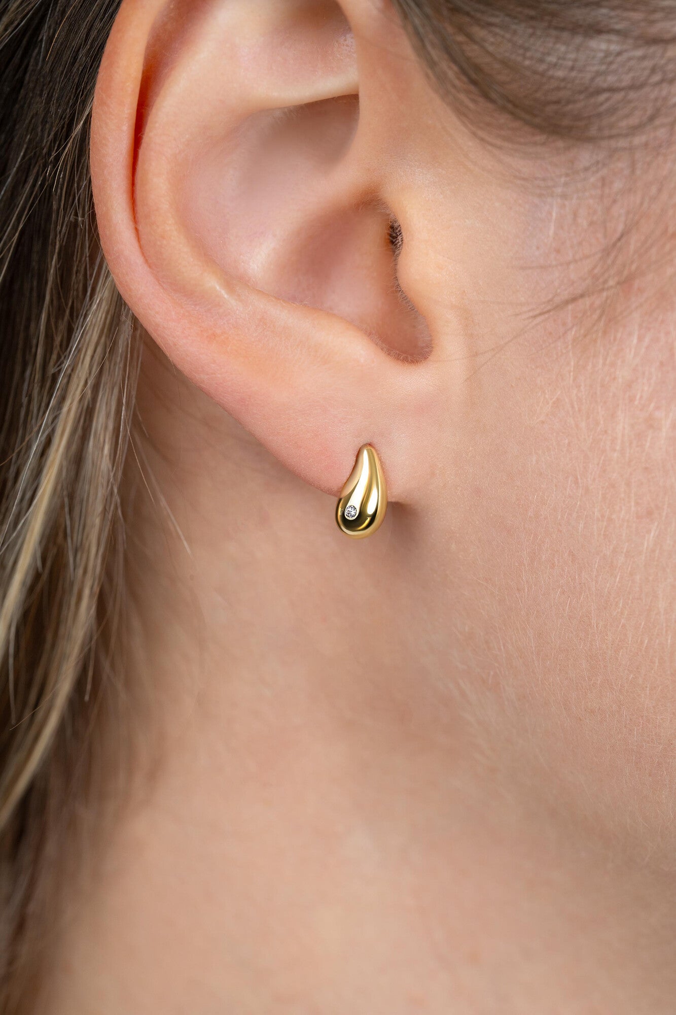 ZINZI 14K Gouden Oorbellen ZGO558 wit