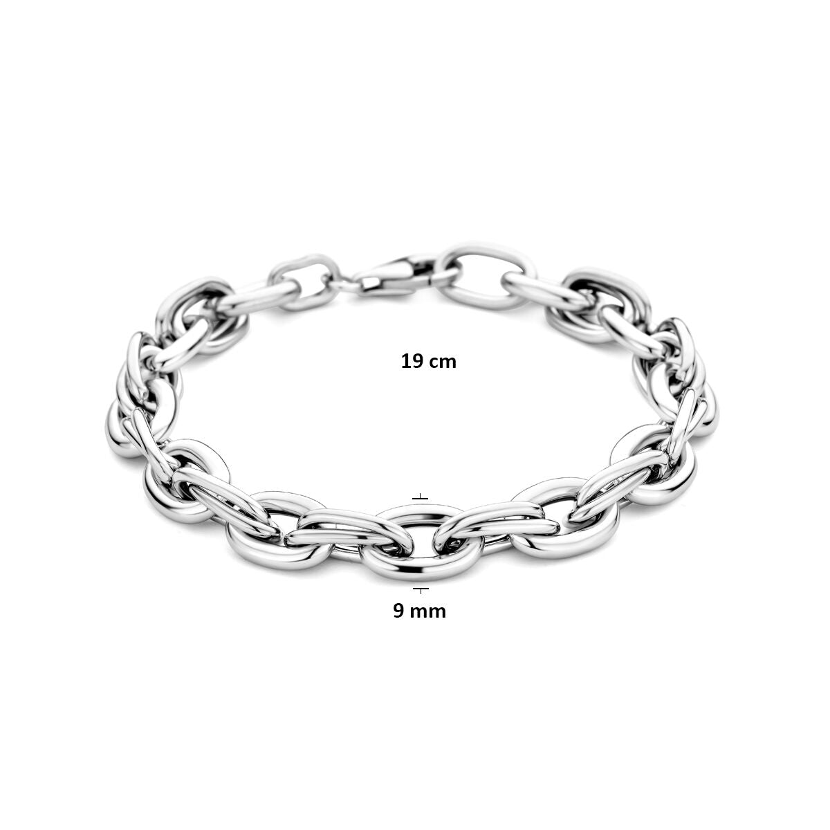 Fantasy Collection Armband 9 mm 19 cm zilver