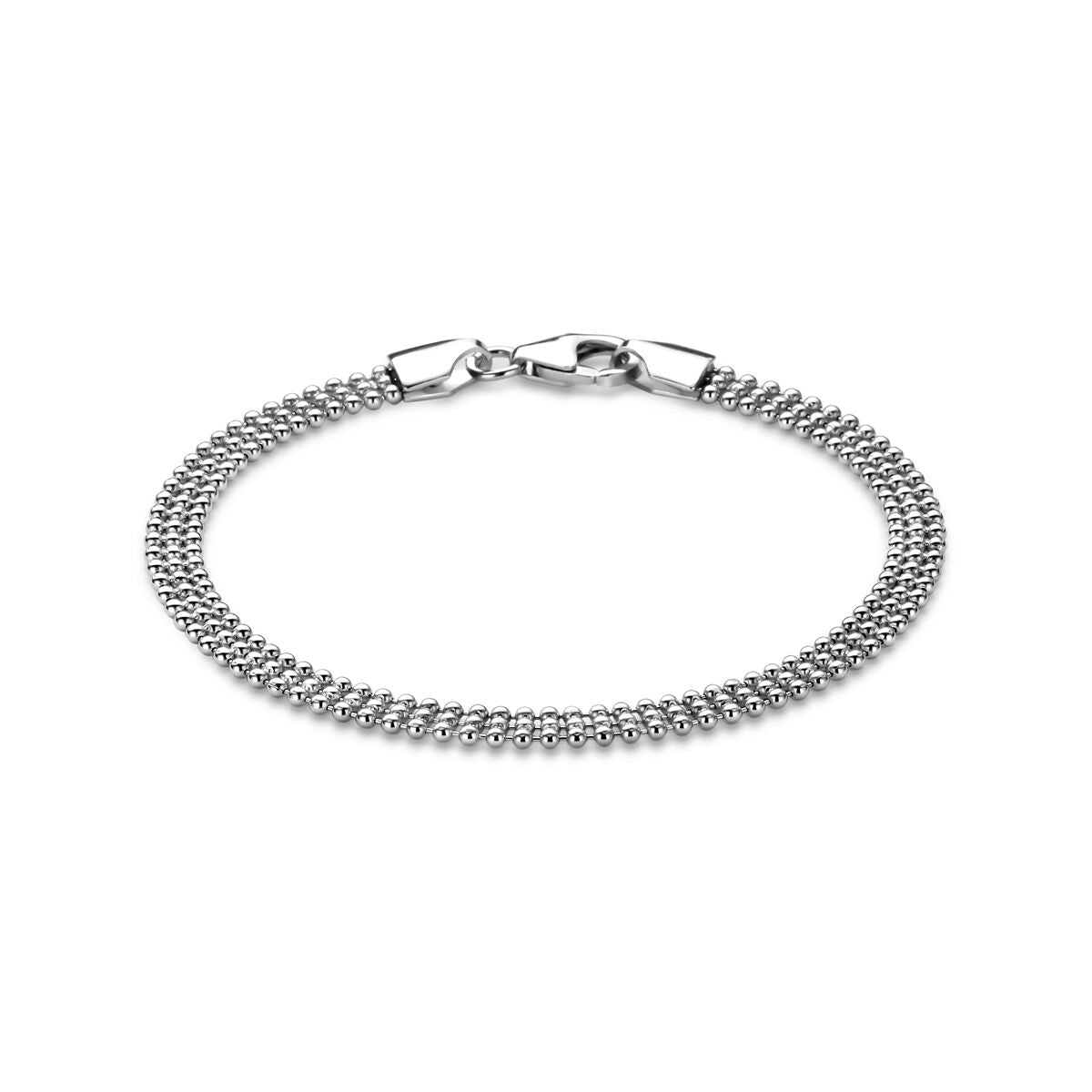 Fantasy Collection Armband bolletjes 4,5 mm 18 cm zilver