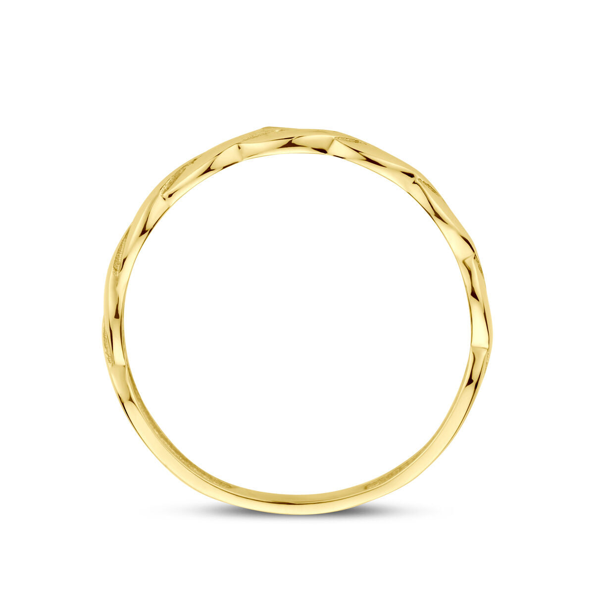 Ring gedraaid 14K geelgoud