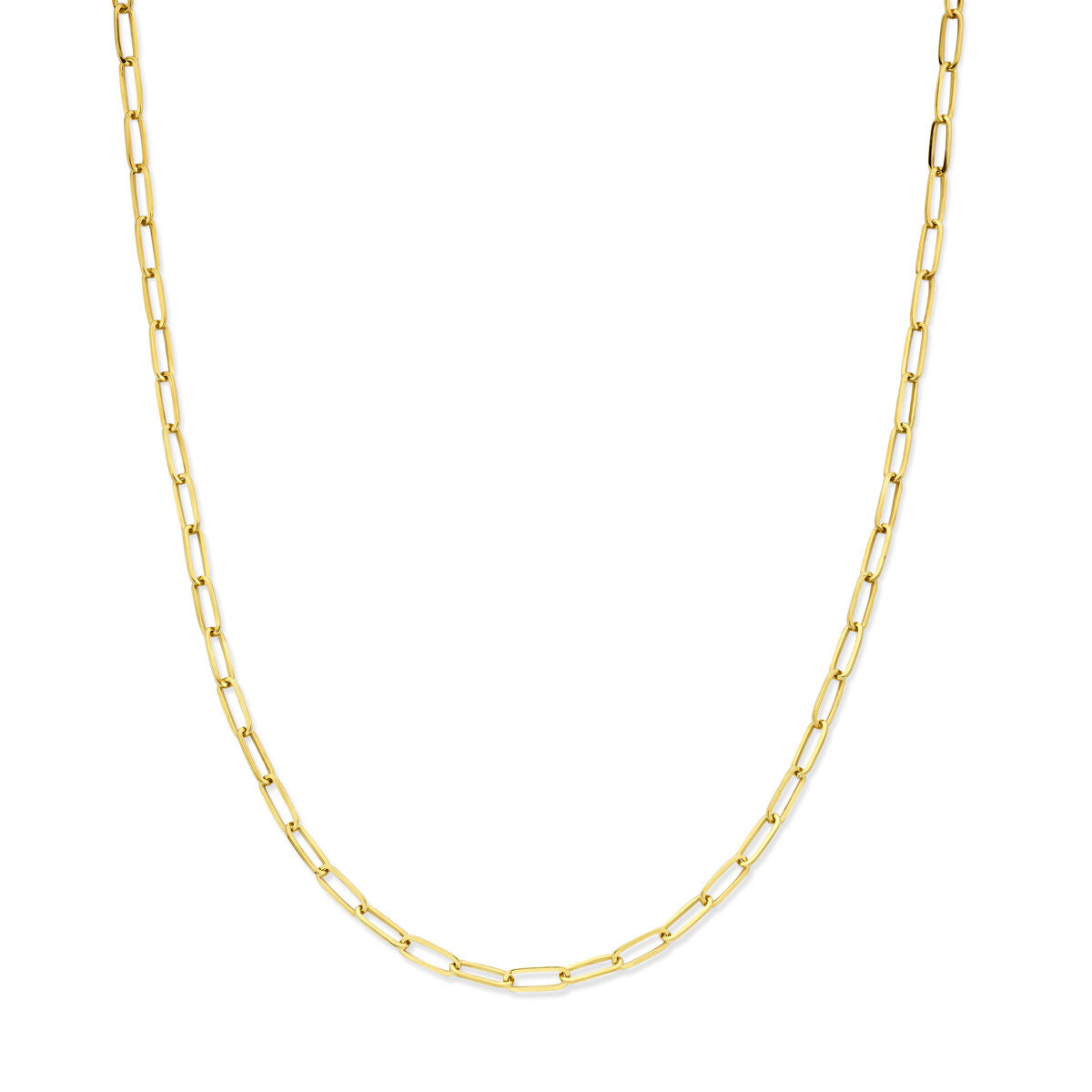 Fantasy Collection Collier 4,2 mm 45 cm massief Silgold (geel met zilverkern)