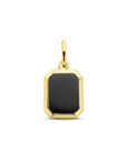 zilver verguld (geel) hanger onyx 20 mm 1 micron - 2104028 - PansiteNederland.nl