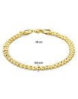 14K geelgouden armband anker schakel 4,8mm 18cm gepolijst design