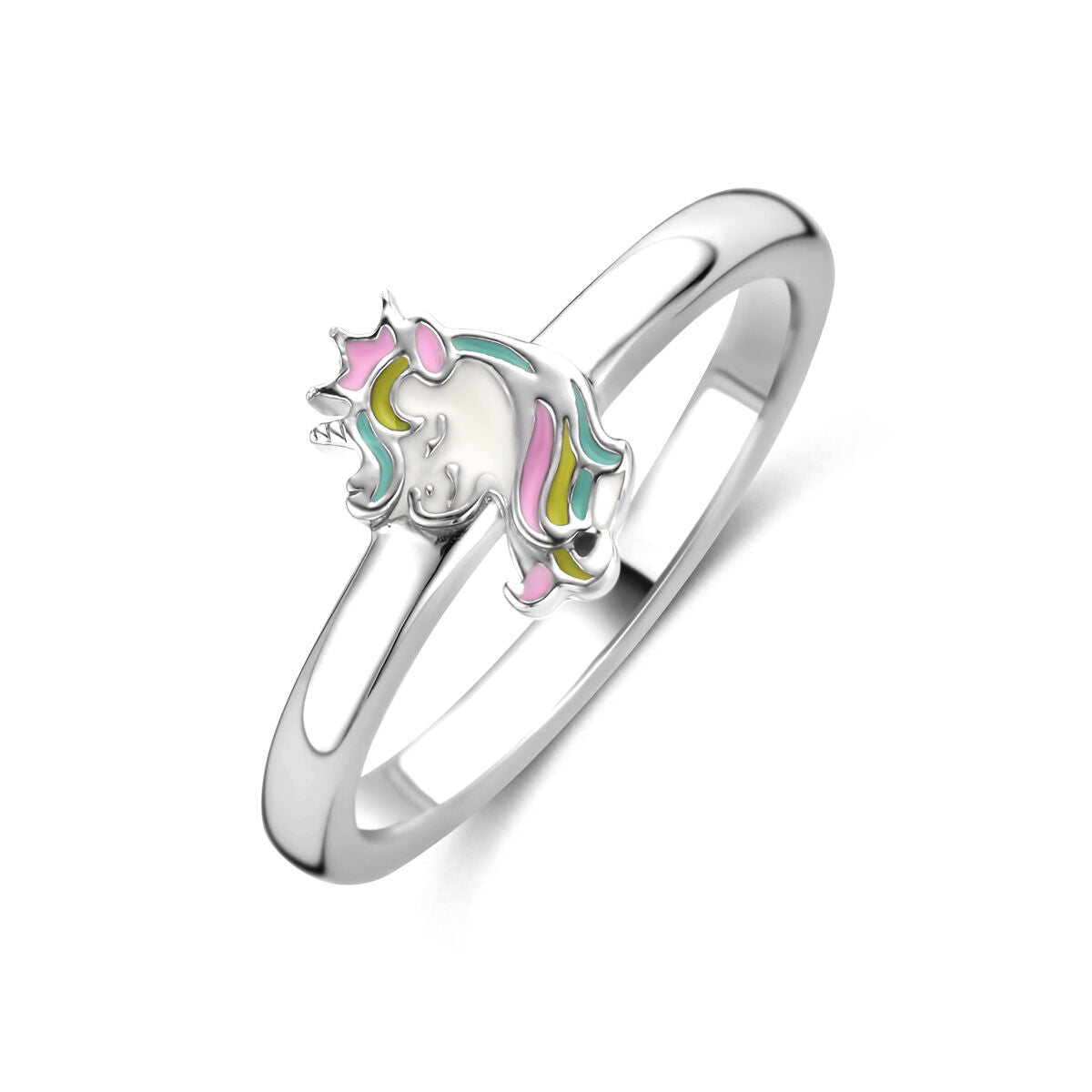Fantasy Collection Ring emaille eenhoorn zilver