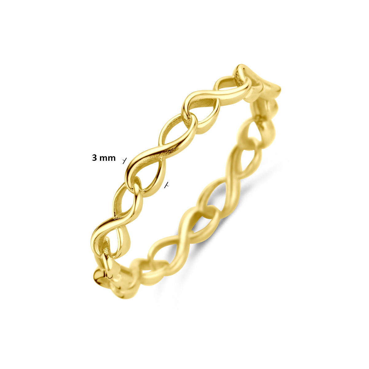 Fantasy Collection Ring infinity 14K geelgoud