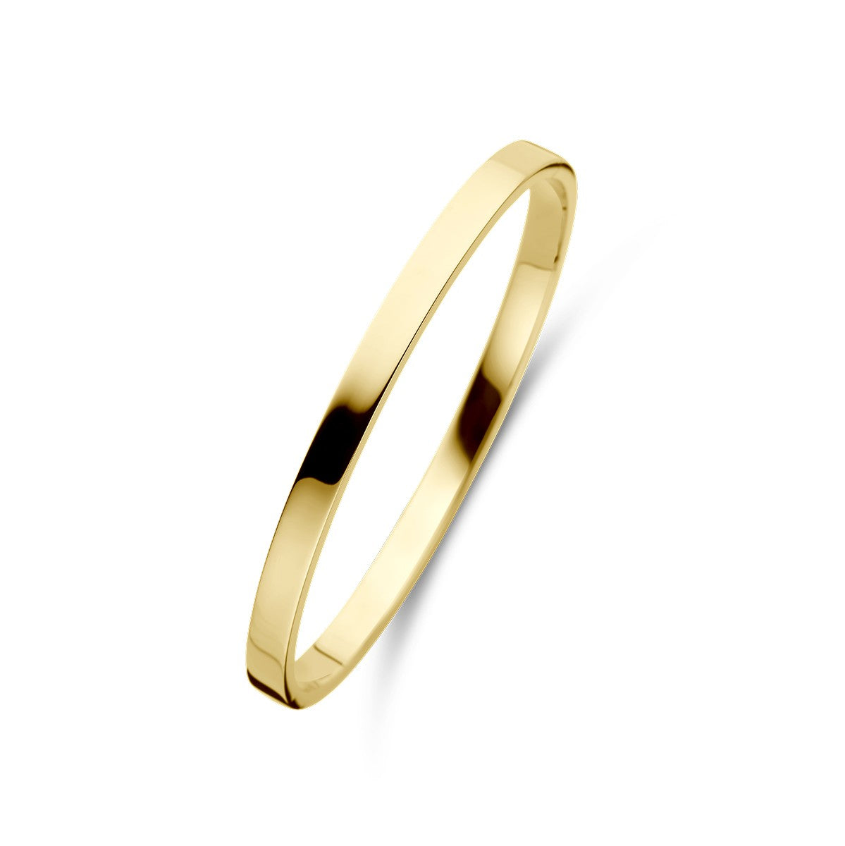 Fantasy Collection Bangle scharnier massief vlakke buis 5,0 mm silgold