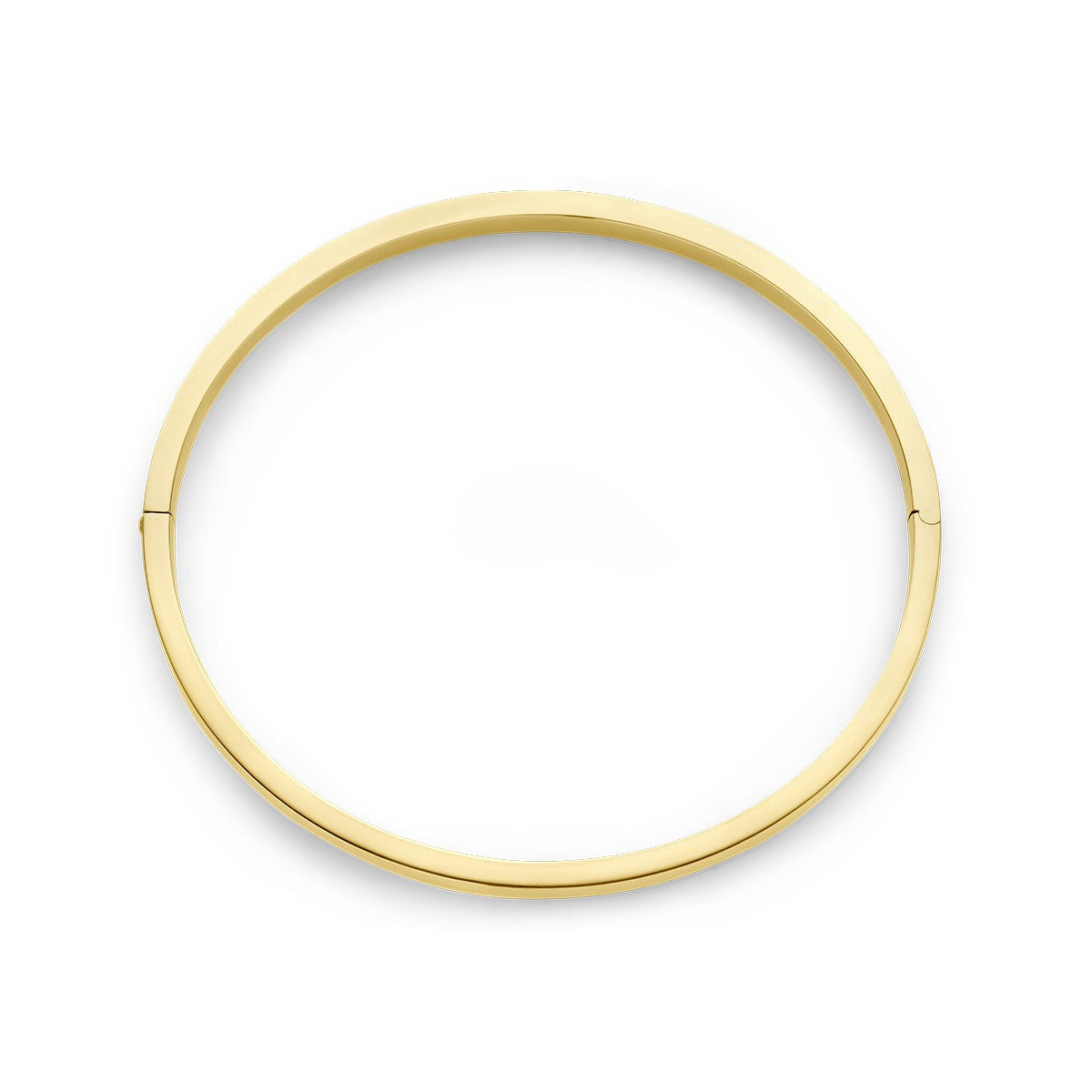 Fantasy Collection Bangle scharnier massief vlakke buis 5,0 mm silgold
