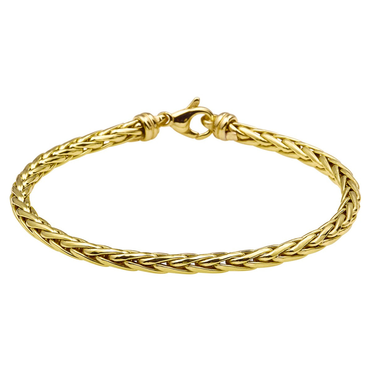 Fantasy Collection Armband vossestaart massief 4,0 mm 19 cm silgold