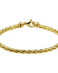 Zilgold (Geelgoud Met Zilverkern) Armband Vossestaart 4,0 Mm 19 Cm 5000118 - PansiteNederland.nl