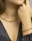 Zilgold (Geelgoud Met Zilverkern) Armband Vossestaart 4,0 Mm 19 Cm 5000118 - PansiteNederland.nl