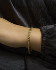 Zilgold (Geelgoud Met Zilverkern) Armband Vossestaart 4,0 Mm 19 Cm 5000118 - PansiteNederland.nl