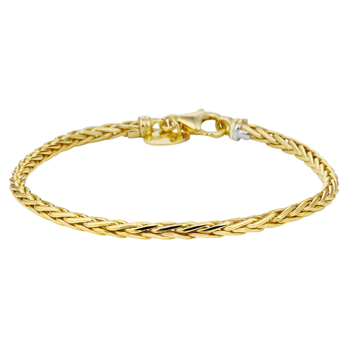 Fantasy Collection Armband vossestaart massief 3,0 mm 18,5 cm silgold