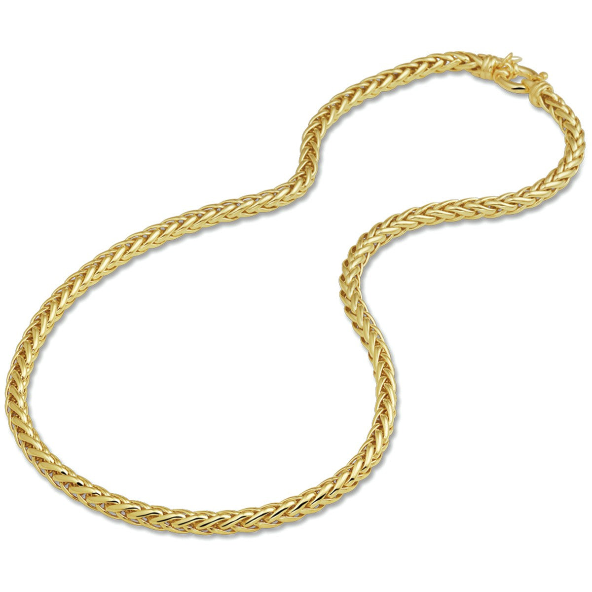 Fantasy Collection Collier vossestaart massief 4,5 mm 45,5 cm met groot veerslot silgold