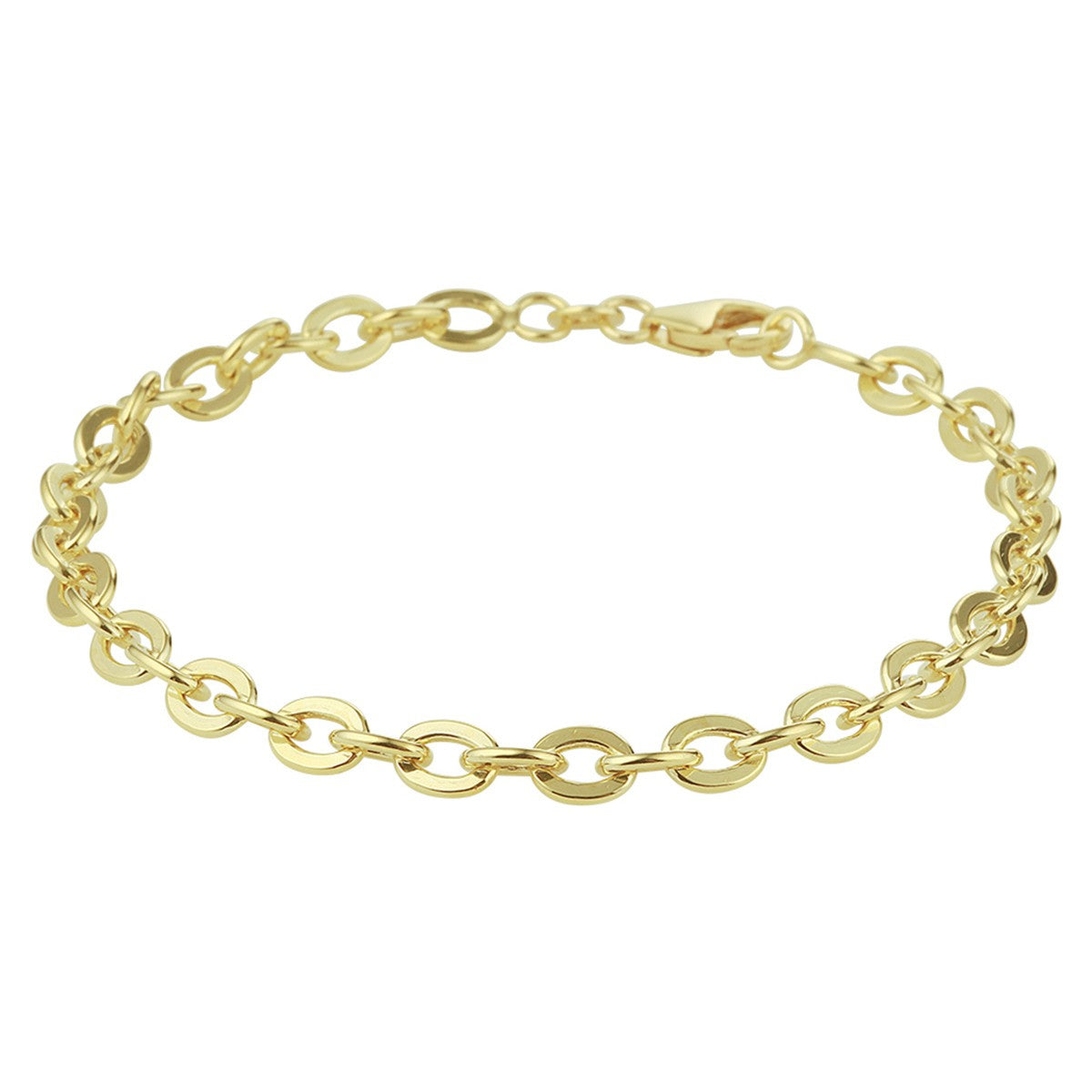 Fantasy Collection Armband anker massief 5,0 mm silgold