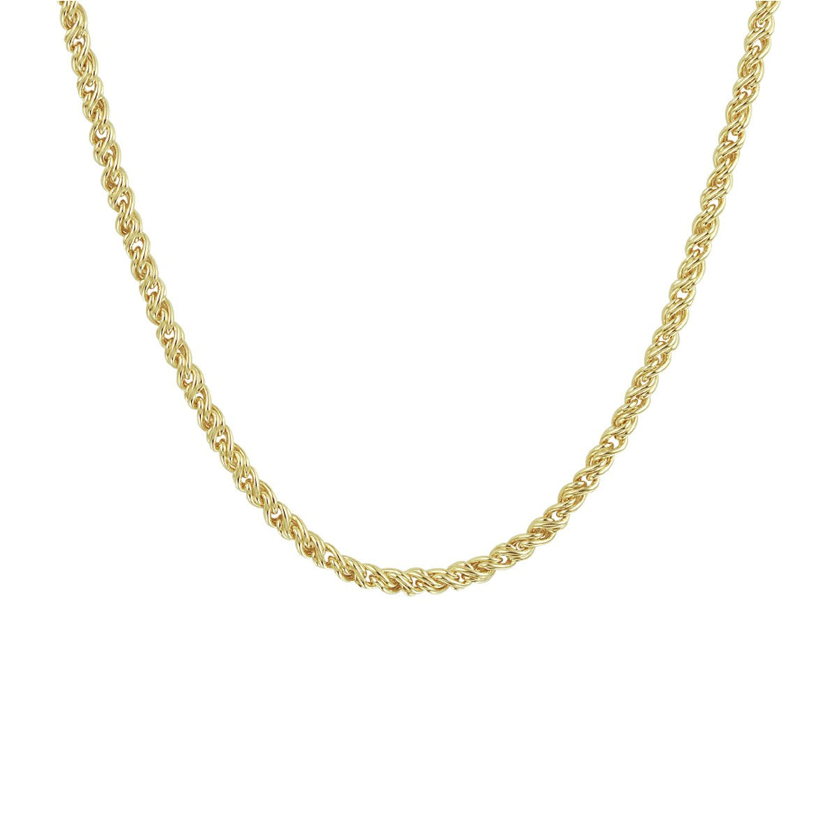 Fantasy Collection Collier draadschakel massief 2,8 mm 45 cm silgold