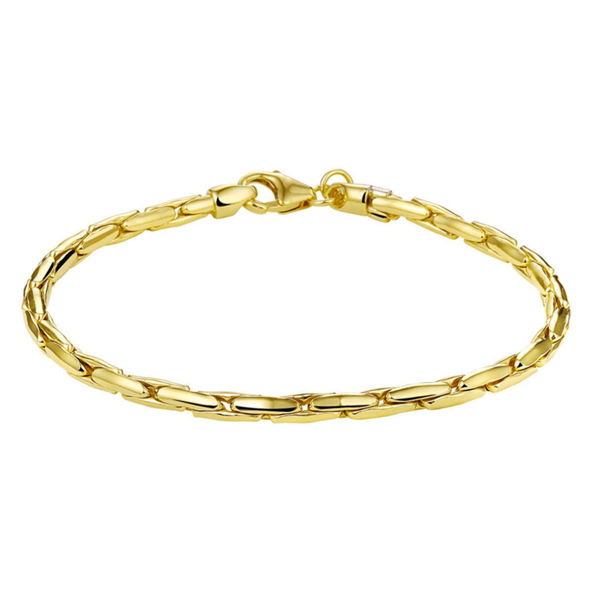 Fantasy Collection Armband cardano 3,0 mm 19 cm silgold
