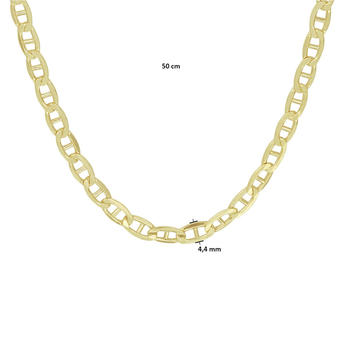 Fantasy Collection Collier anker massief 4,2 mm silgold