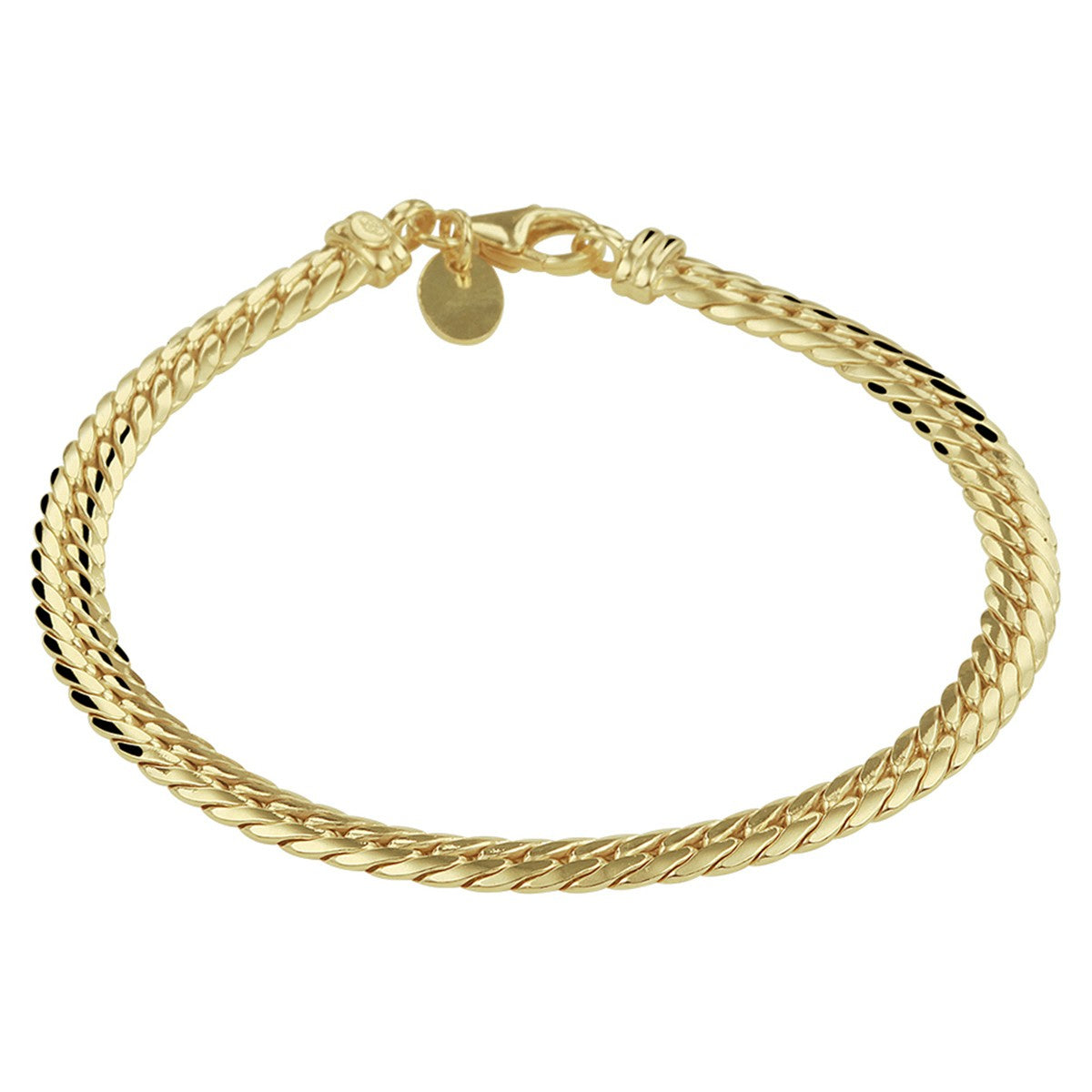 Fantasy Collection Armband gourmette 4,7 mm 19 cm silgold