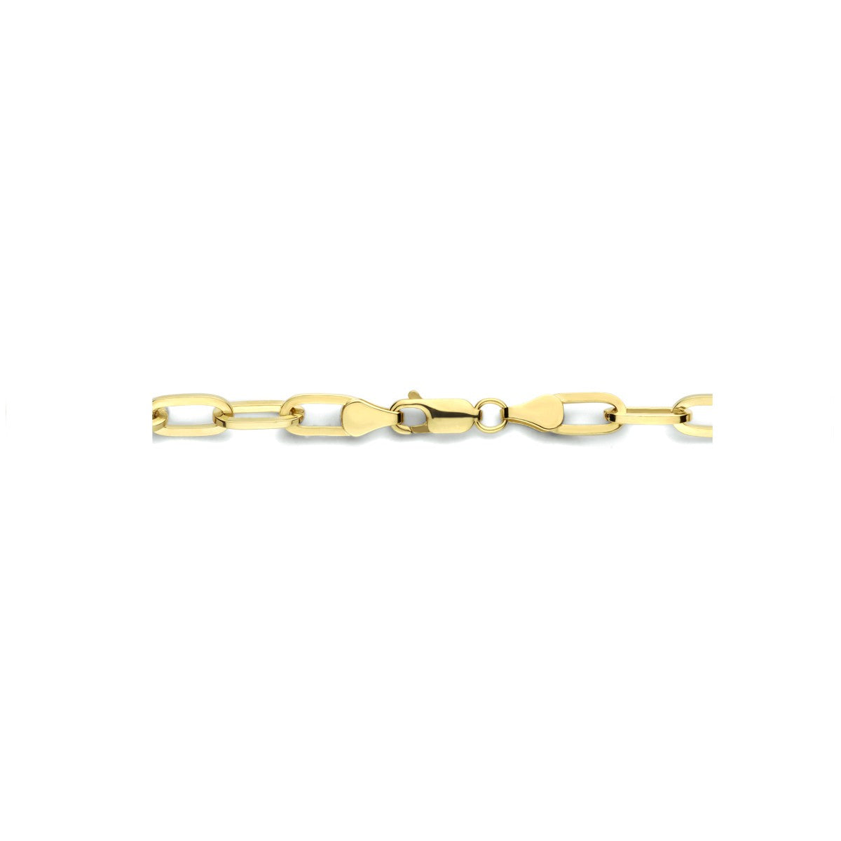 Fantasy Collection Collier paperclip plat massief 5,0 mm 45 cm silgold
