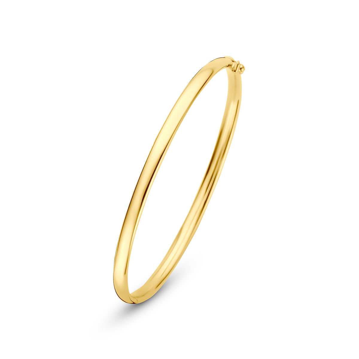 Bangle scharnier ovale buis massief silgold 4 mm 5000382