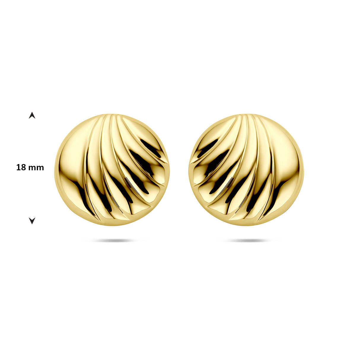 Fantasy Collection Oorbellen 18 mm 1 micron zilver verguld