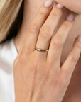 ZINZI gold plated zilveren ring organisch gevormd 3,5mm breed bezet met witte zirkonia ZIR2628 - PansiteNederland.nl