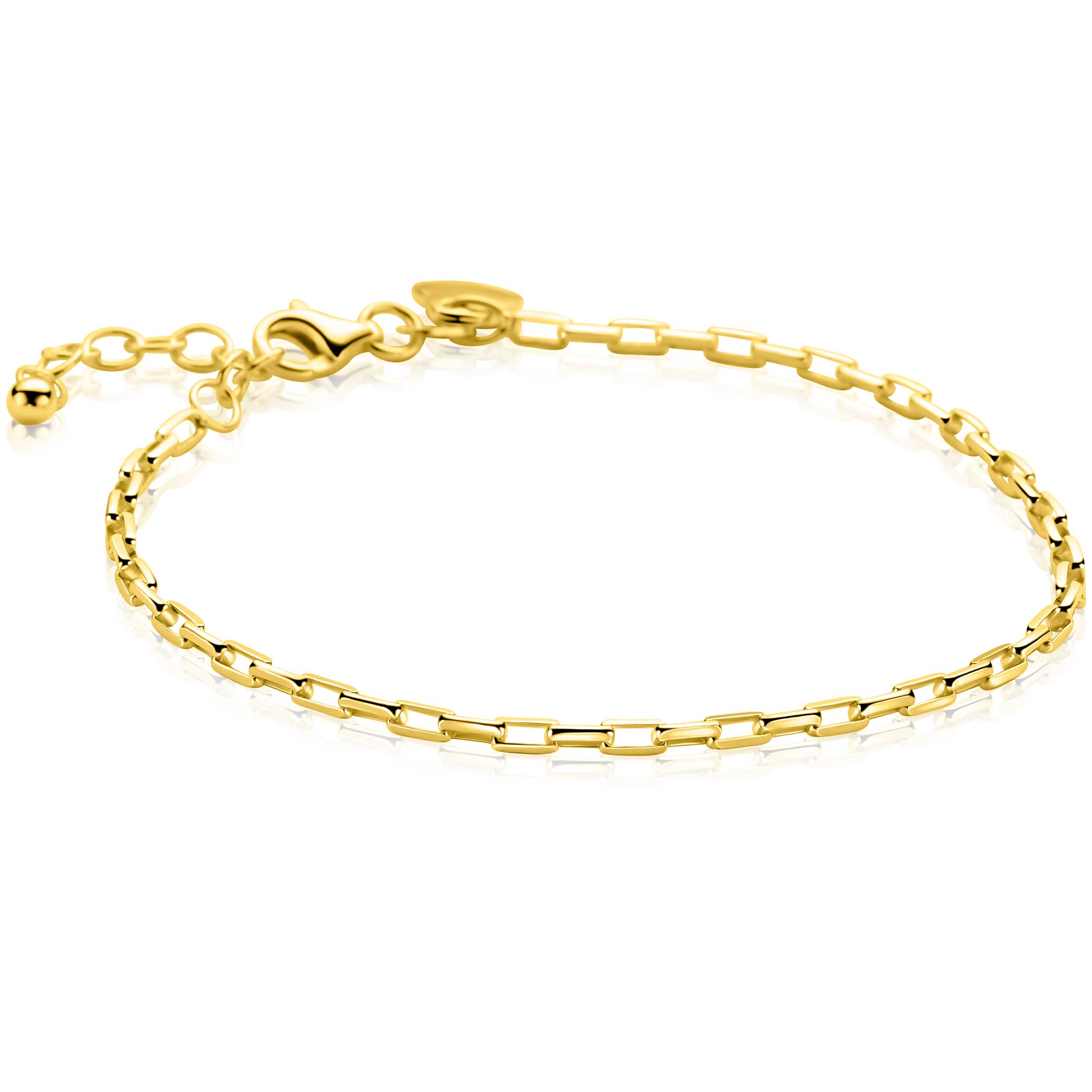 ZINZI Verguld Zilveren Armband 18-20cm - ZIA2845G
