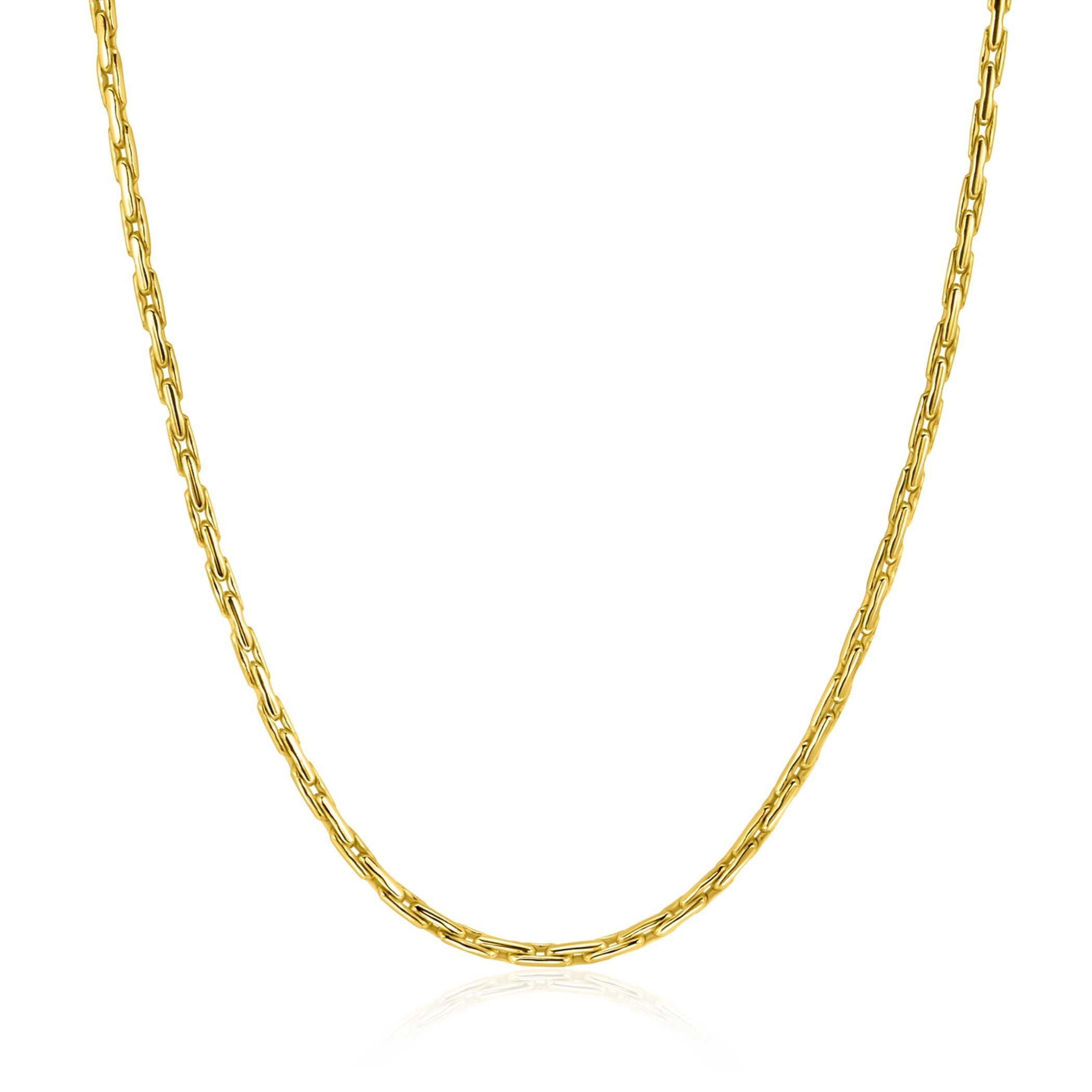 ZINZI Verguld Zilveren Ketting 43-45cm - ZIC2648G