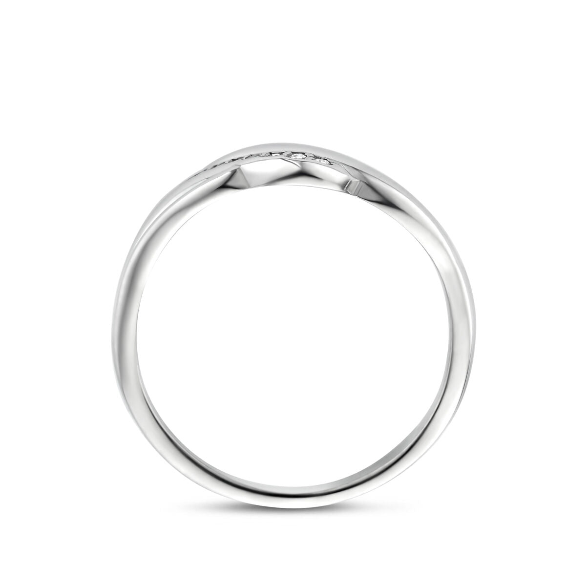 Ring zirkonia zilver gerhodineerd