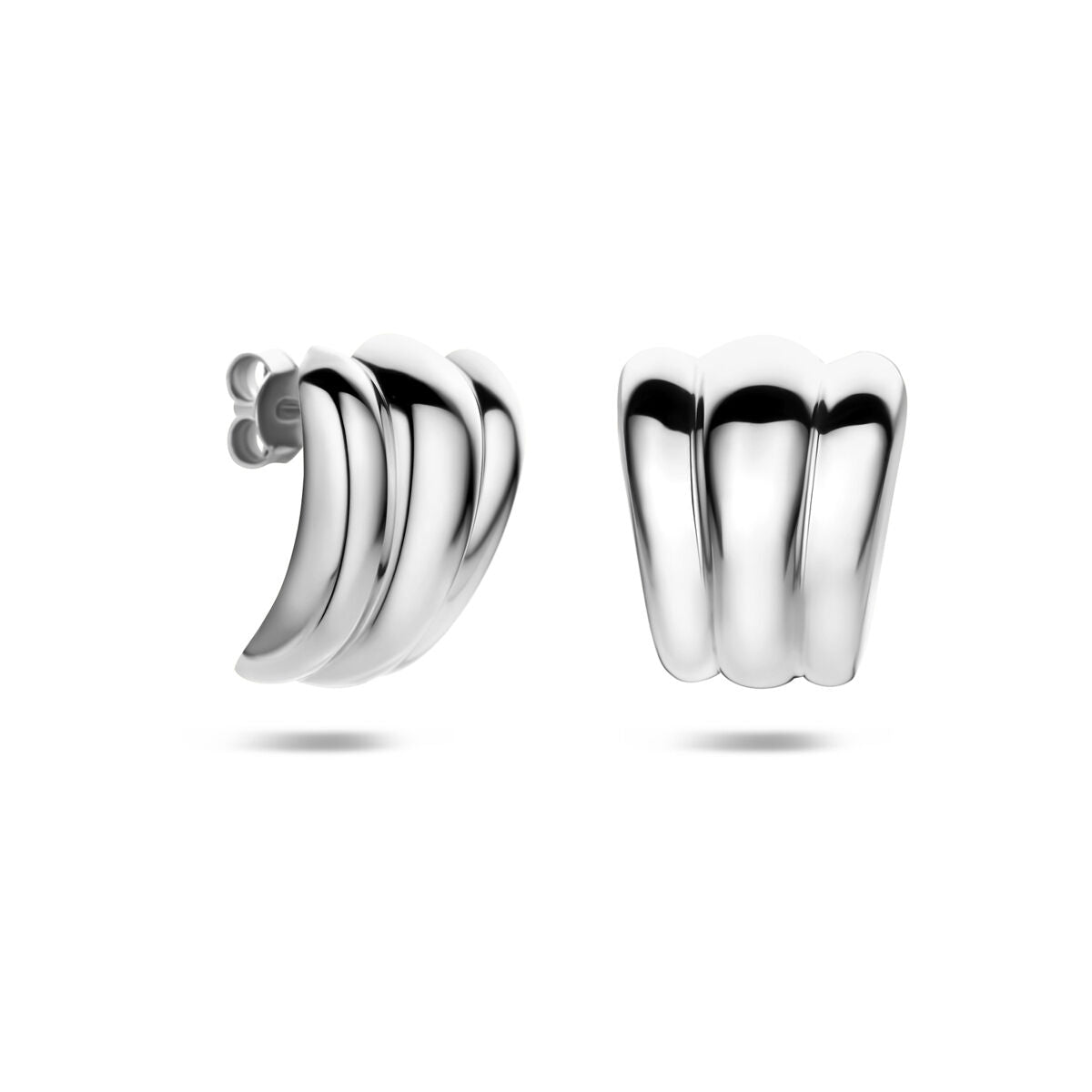 Stekeroorringen zilver gerhodineerd 20,5 mm