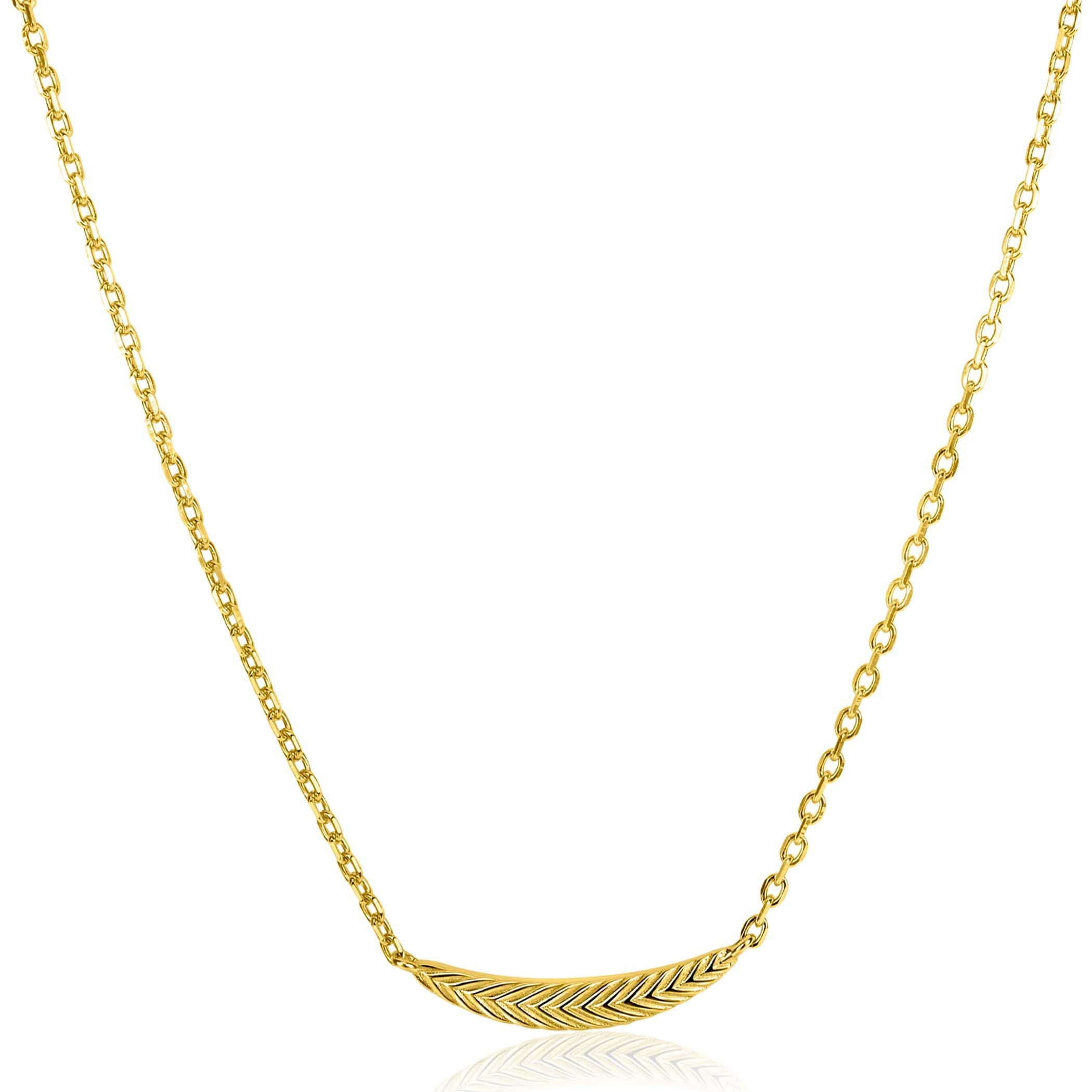 ZINZI Verguld Zilveren Ketting 40-45cm - ZIC2644G