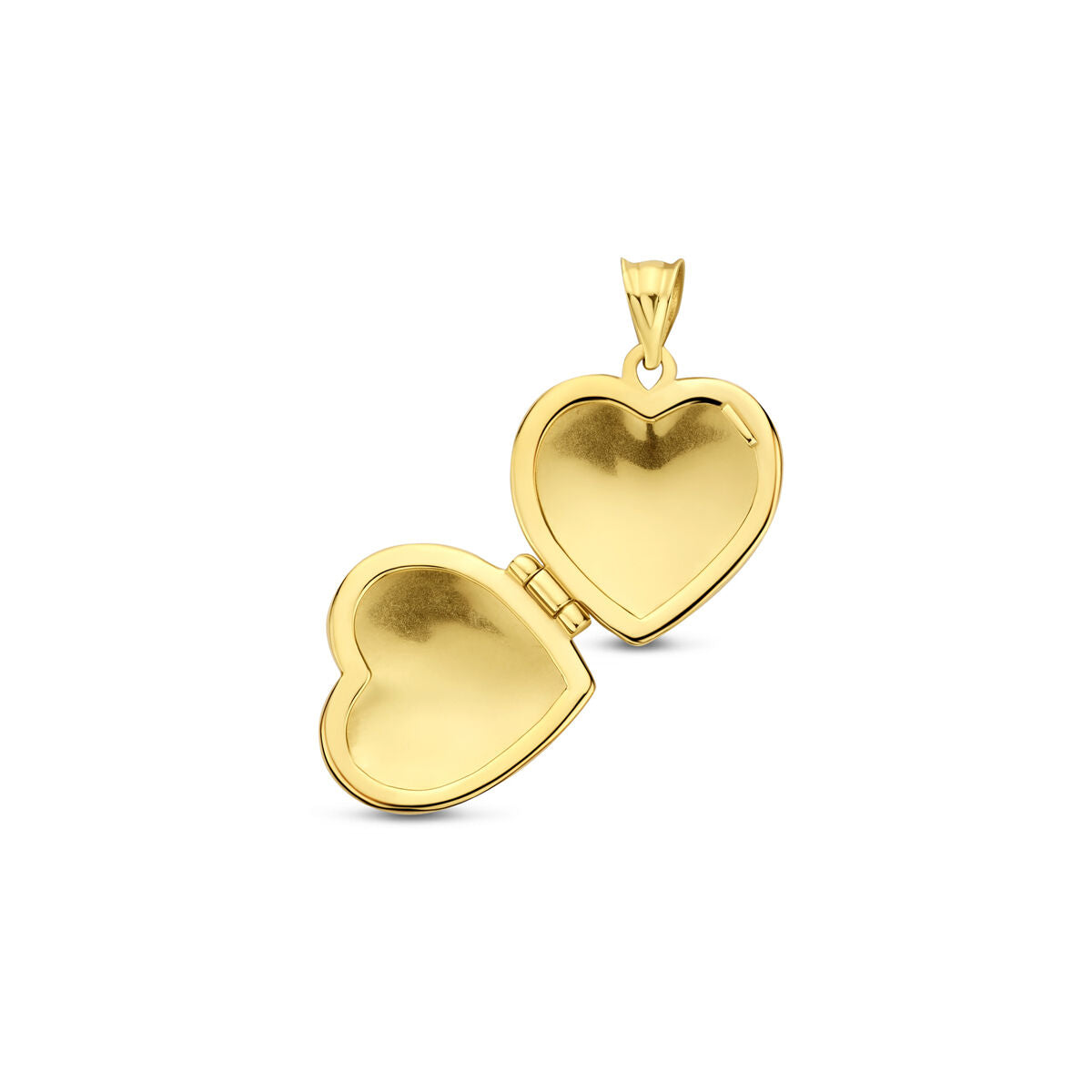 Hanger medaillon hartje 14K geelgoud 15 mm