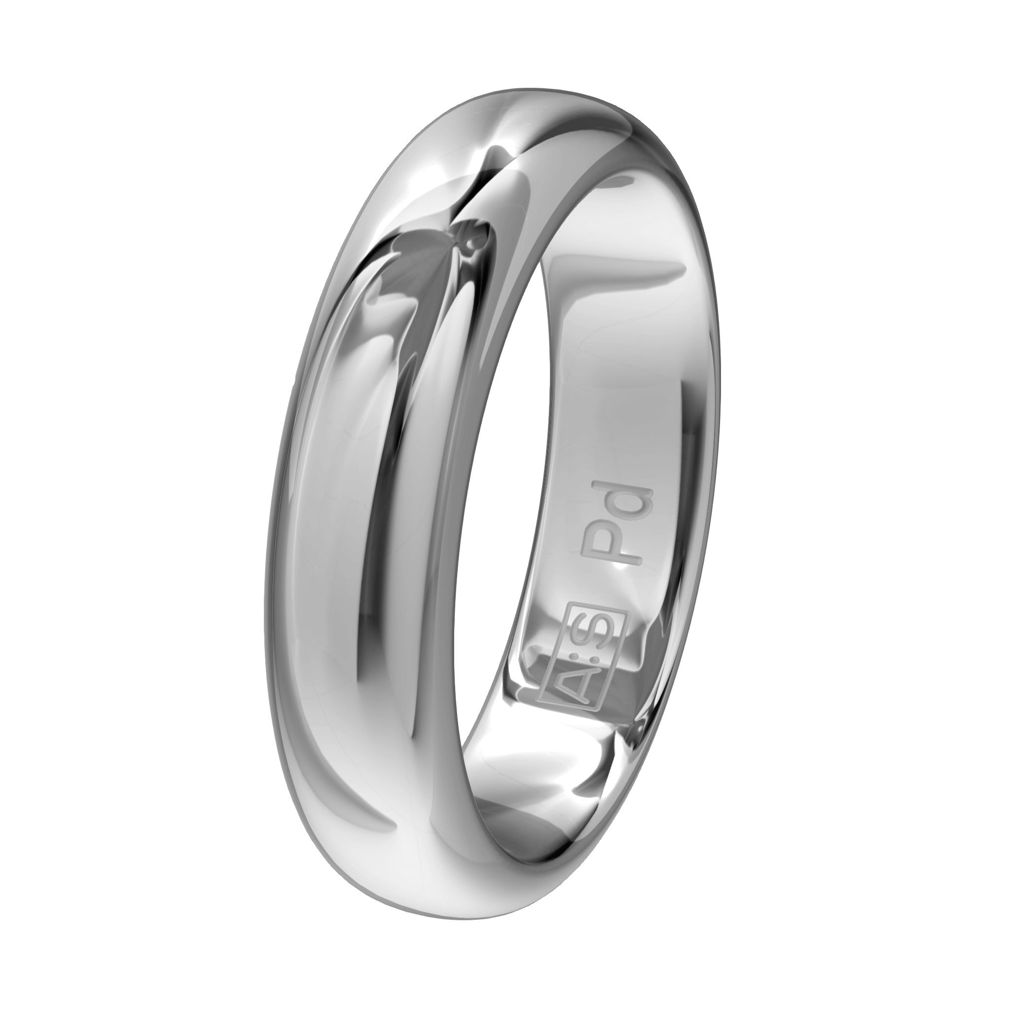 Aller Spanninga Trouwring 103 Palladium 585