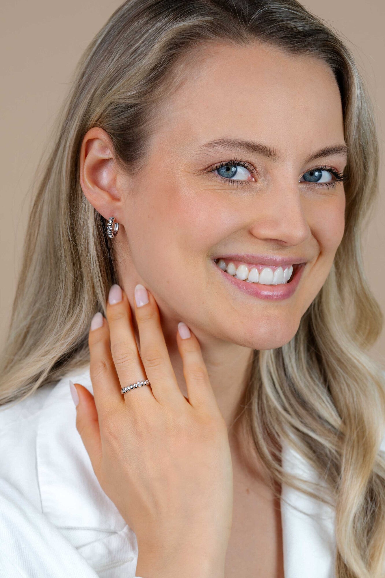 ZINZI Zilveren Ring met Witte Zirkonia ZIR2876