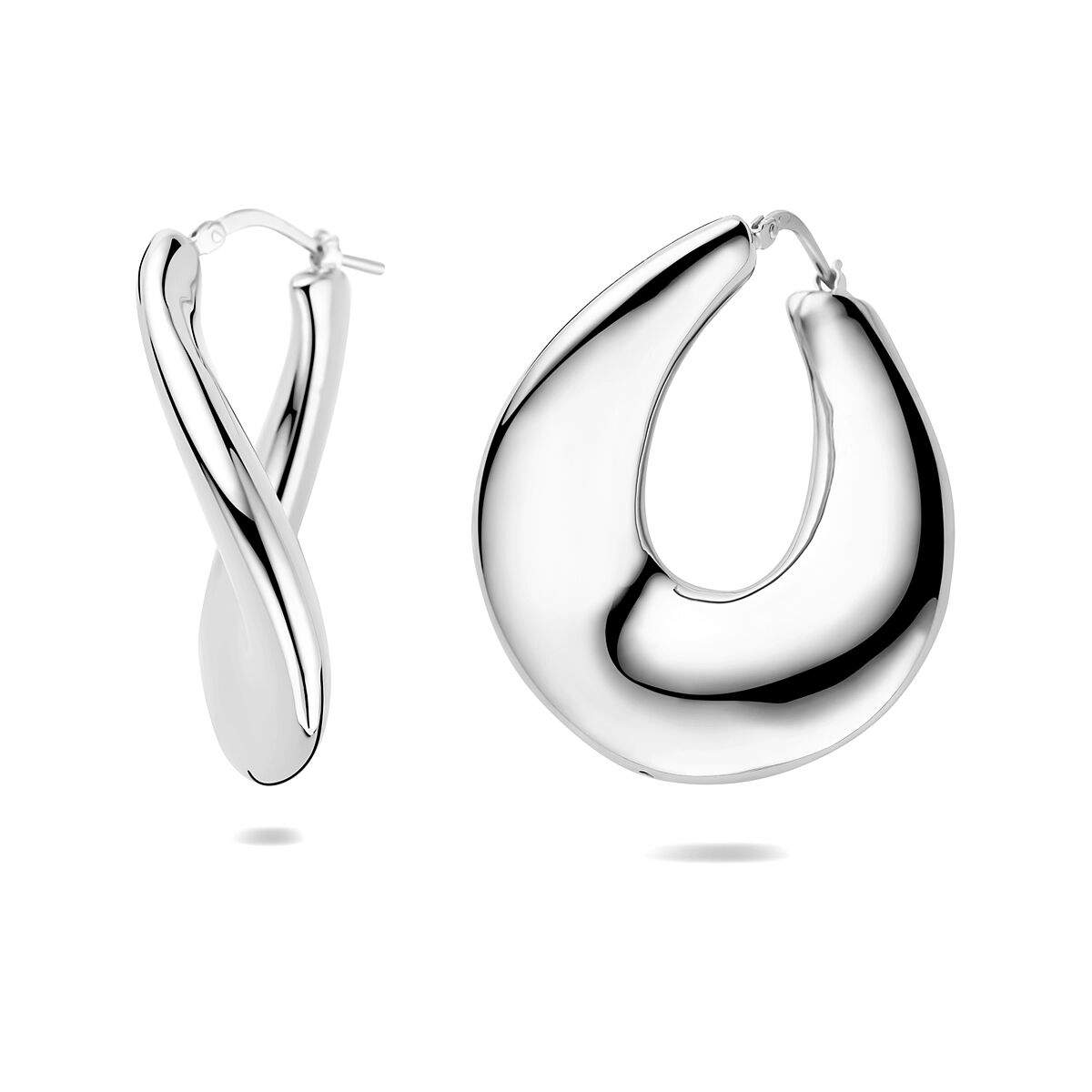 Fantasy Collection Oorbellen 37.5 mm zilver