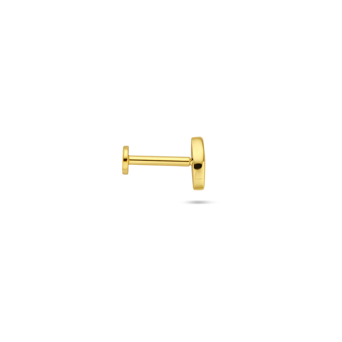Fantasy Collection Flat back piercing boze oog zirkonia 6 mm 1 micron zilver verguld