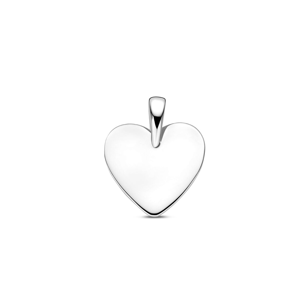 Fantasy Collection Graveerhanger hartje 18 mm zilver