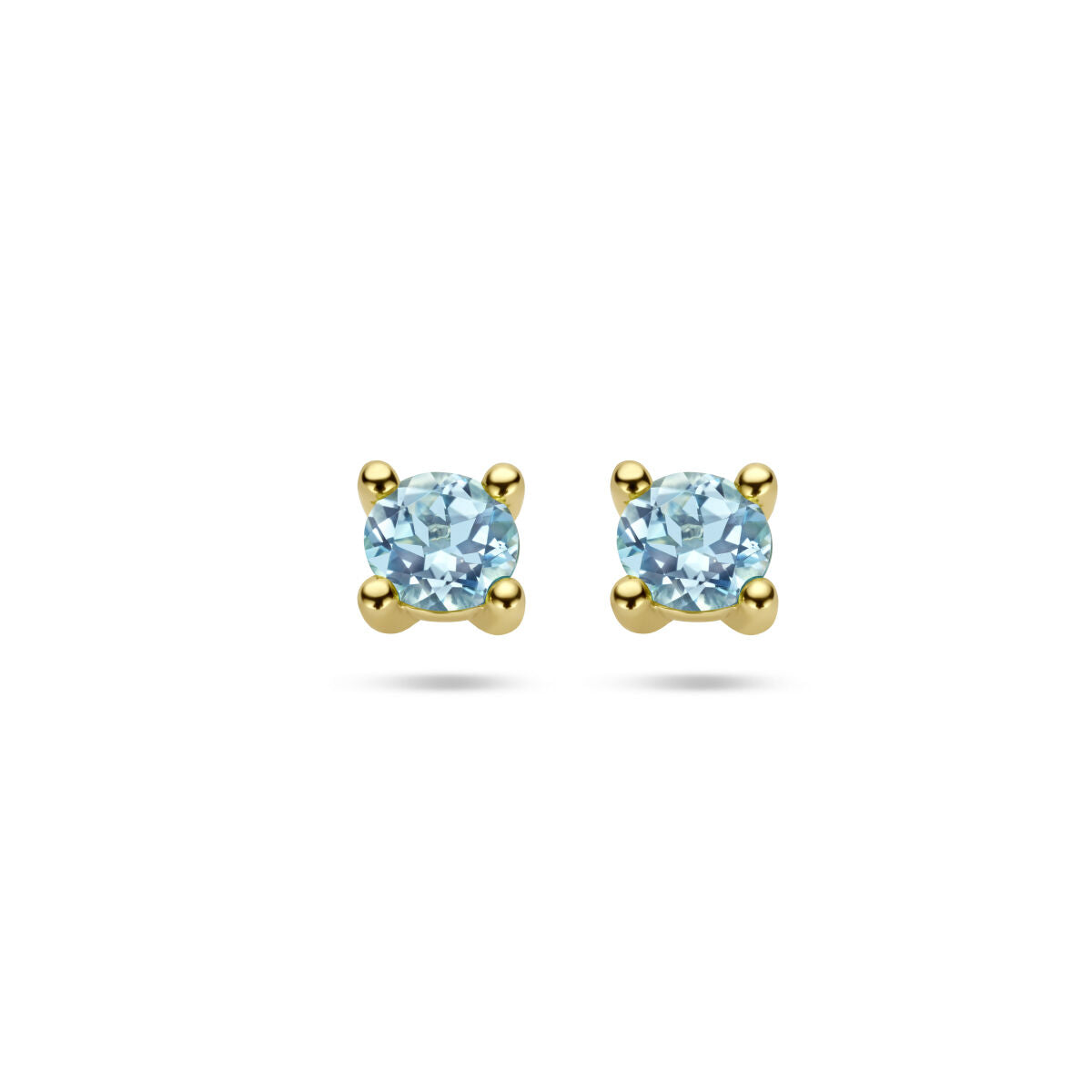 Fantasy Collection Oorbellen blauw topaas 14K geelgoud