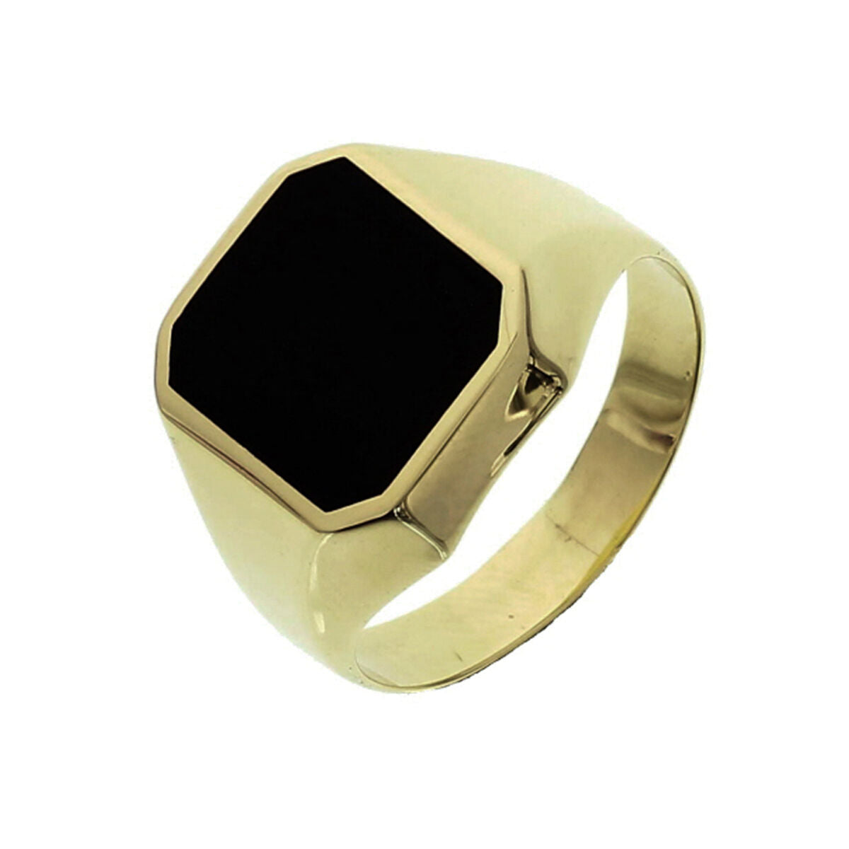 Fantasy Collection Ring Onyx 14K Geelgoud voor Heren 4017747
