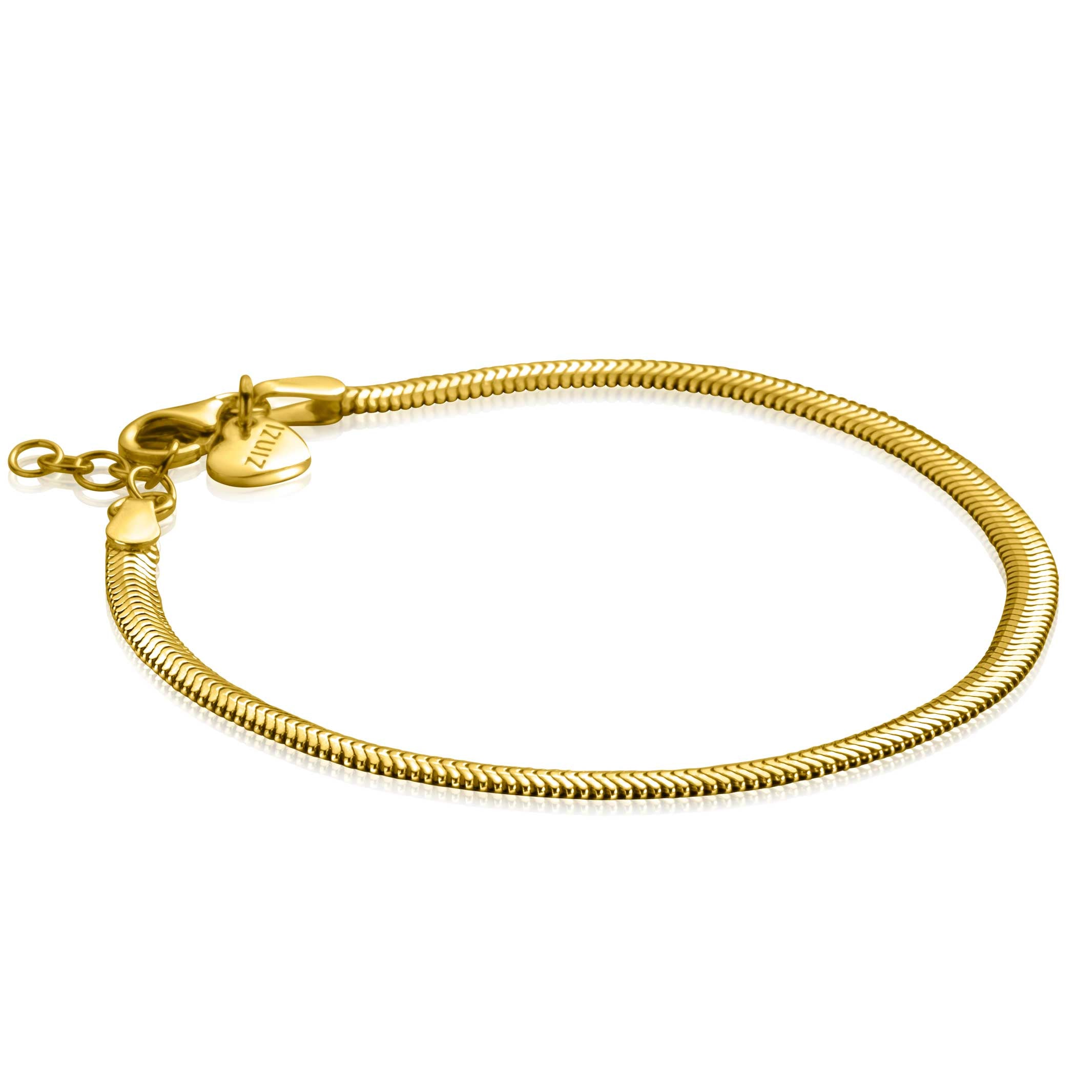 ZINZI Verguld Zilveren Armband 18-20 cm - ZIA2402G